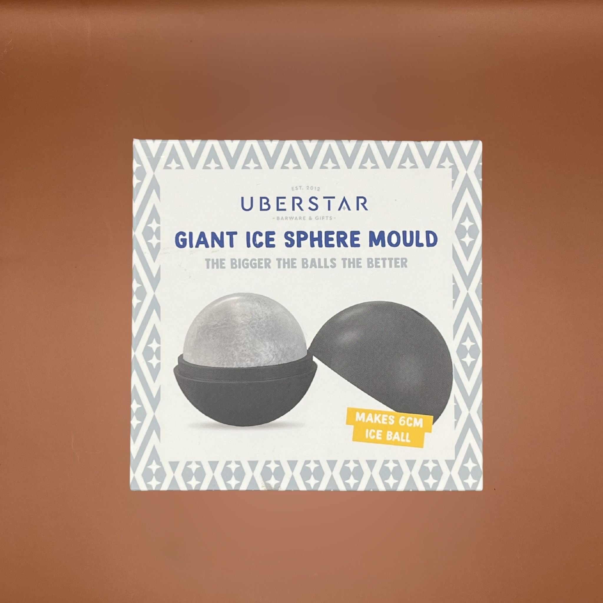 Box with Uberstar Giant Ice Sphere Mould in text on the top of the box