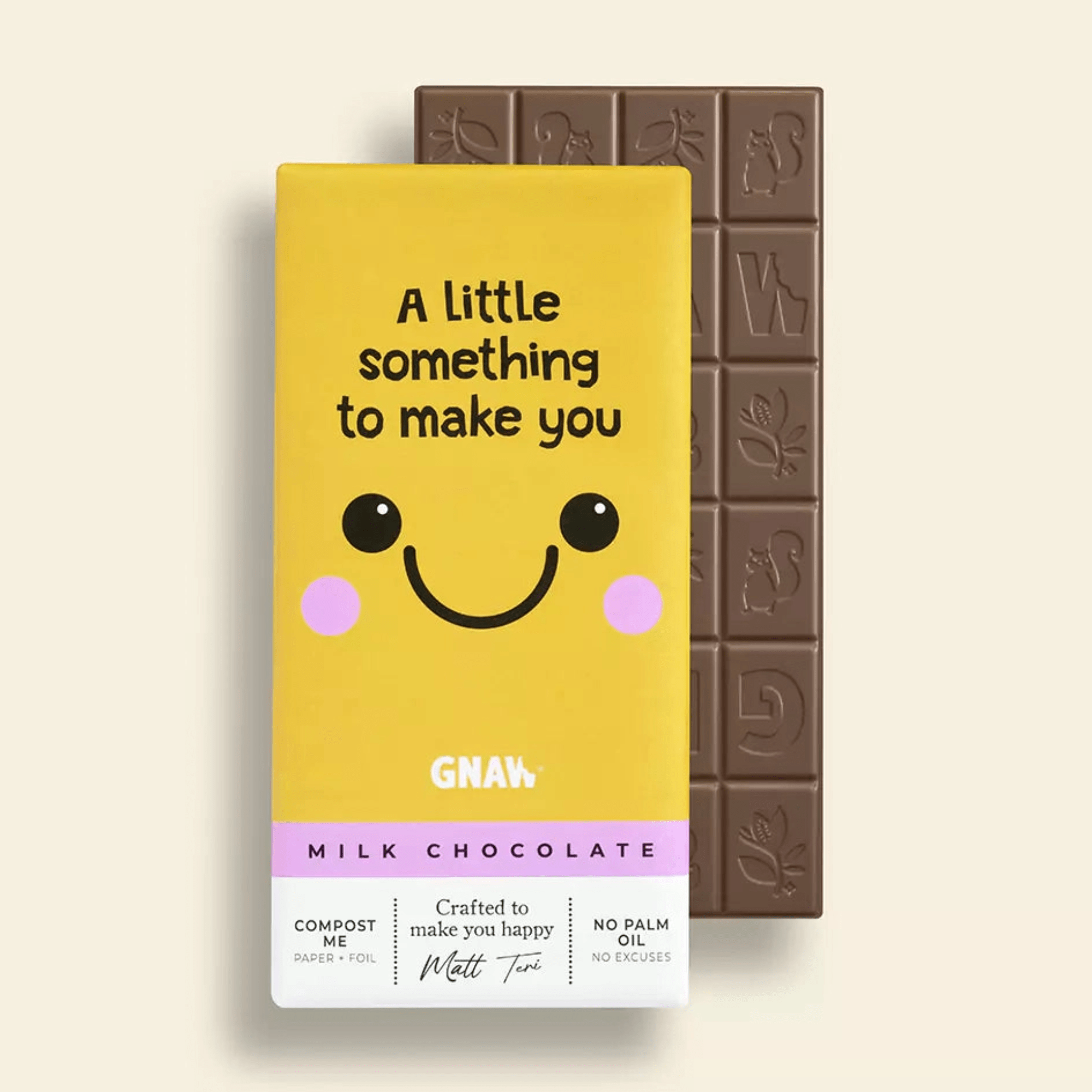 GNAW ‘Smile’ Milk Chocolate Bar