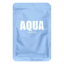 Aqua hydrating sheet mask with blue packaging.