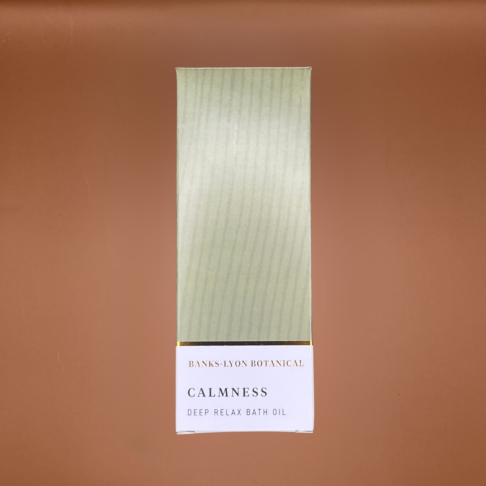Banks Lyon Botanical Calmness Deep Relax Bath Oil packaging