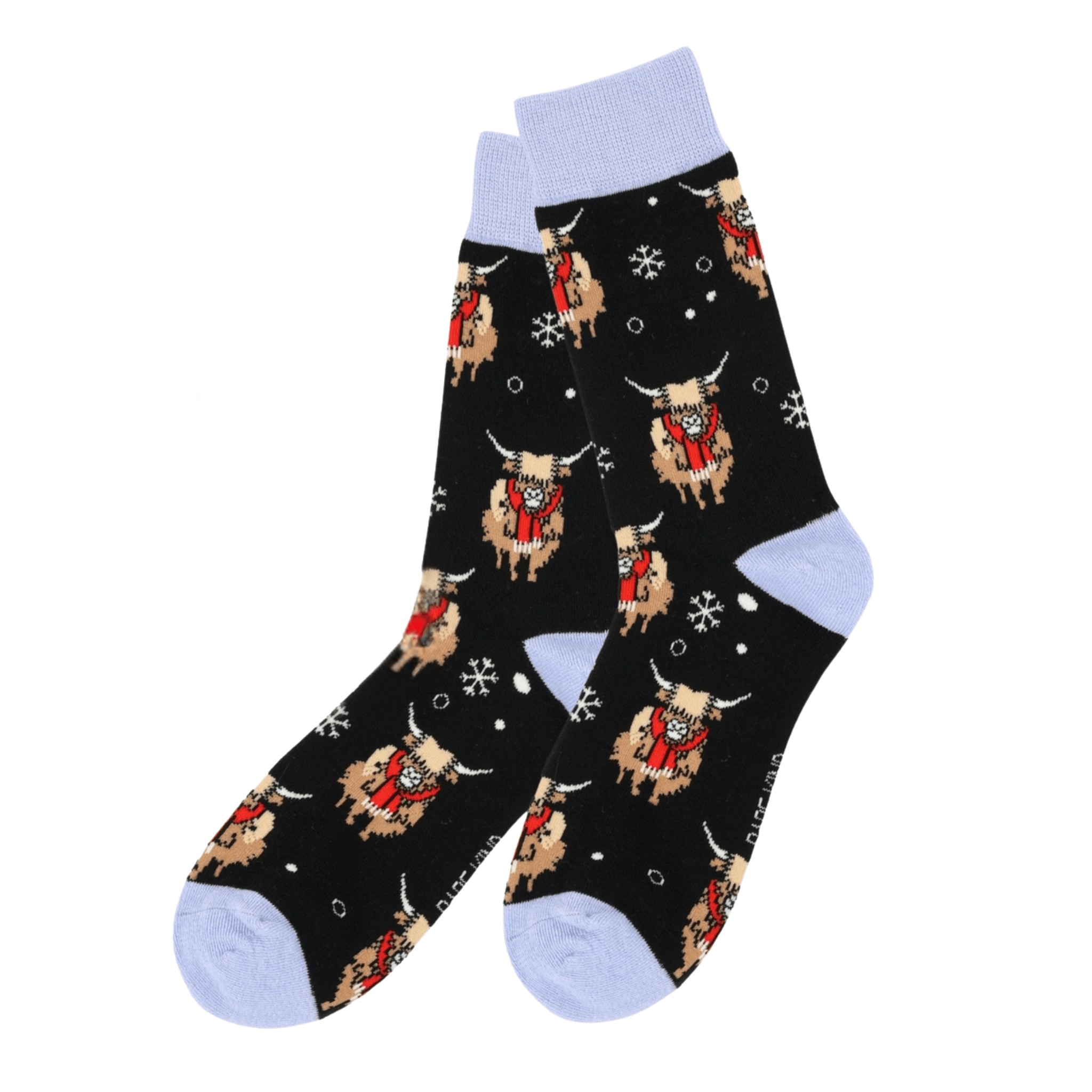 Men's Festive Highland Cow Socks