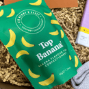 Top Banana banana flavour sweets inside thank you letterbox gift box.