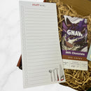 Open magnetic notepad with a “stuff to do” checklist design, featuring illustrated tools at the bottom of the page.