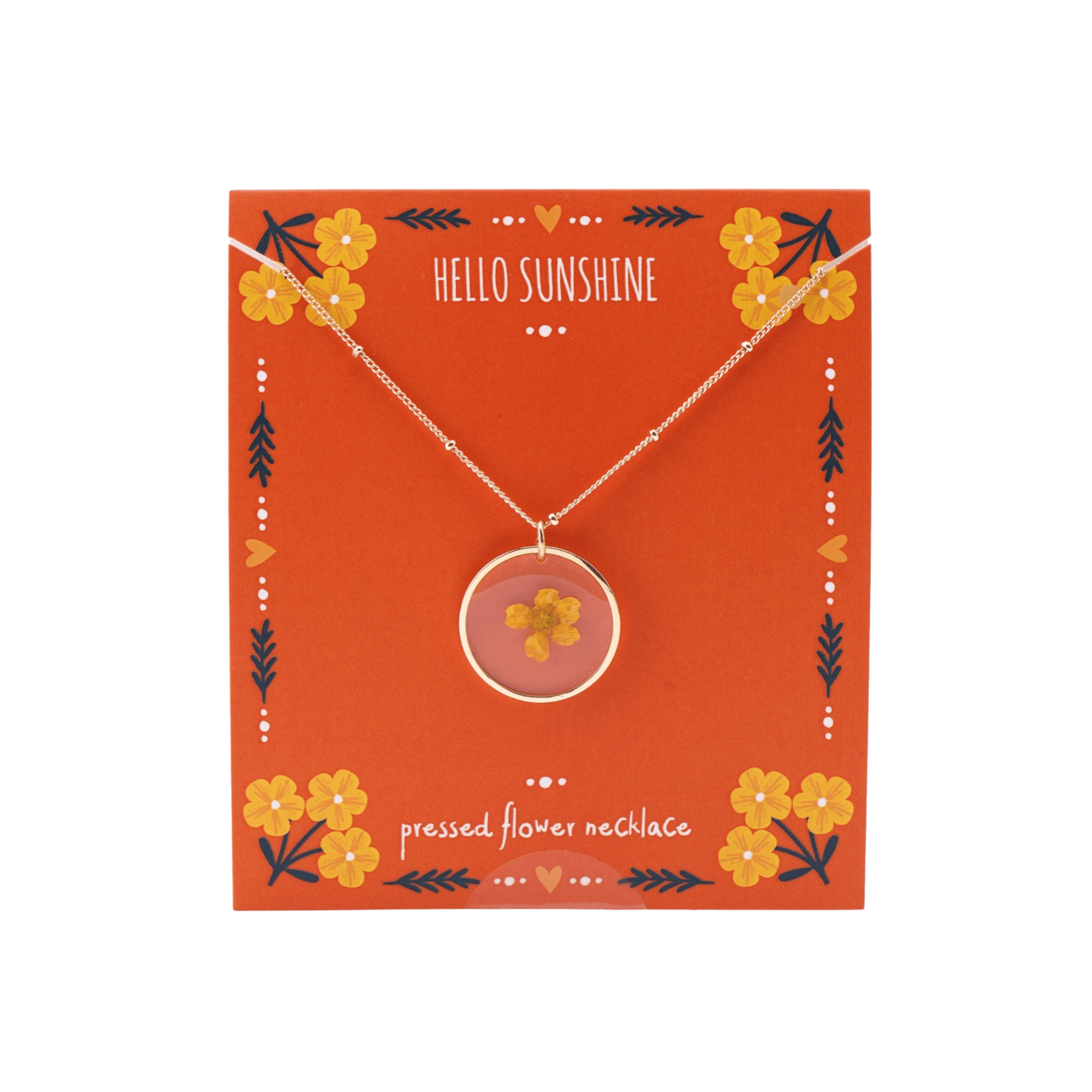 Pressed Flower Necklace